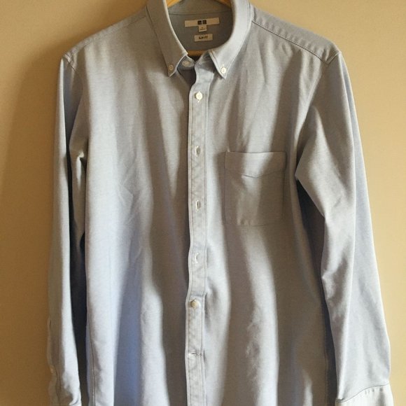 Blue uniqlo dress shrit - Picture 1 of 3
